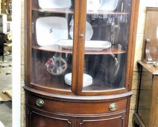 Drexel mahogany corner cabinet