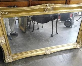 Gold leaf beveled mirror