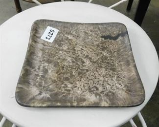 PLATE SINGED BY MCARTY POTTERY