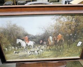 NICE FOX HUNTING SCENE PRINT