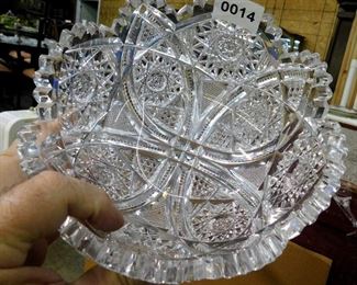 VINTAGE CUT GLASS BOWL