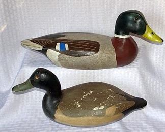 Outstanding Collection of Wooden Duck & Goose Decoys Including Perdew, Elliston