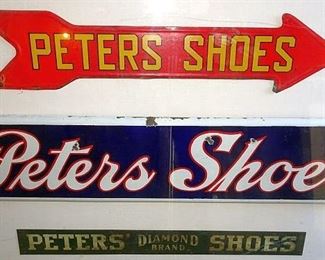 Advertising Peter's Shoes Signs