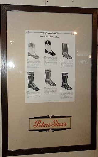 Peters Shoes Framed Advertisement