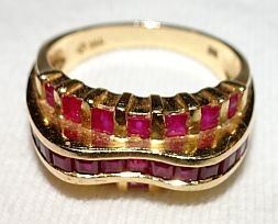 14K Gold Ruby Ring