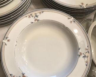 Princess House china for 12 with serving pieces