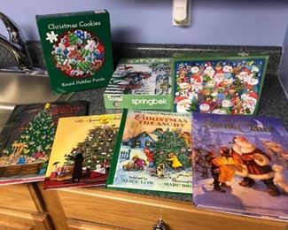 Children's Christmas books and puzzles