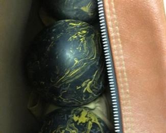3 Duck pin bowling balls