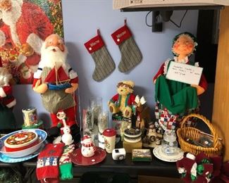 30" Annalee Santa and Mrs. Claus + much more Christmas 