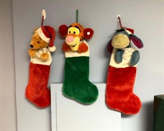 Winnie the Pooh Christmas stockings - generous size