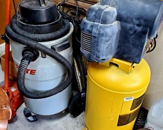 Air Compressor and Shop Vac