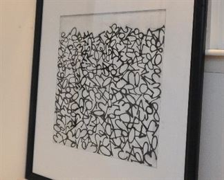 Tang V… , Untitled, lithograph on paper, signed (illegible) recto, 33.5 x 28”.  Excellent condition.