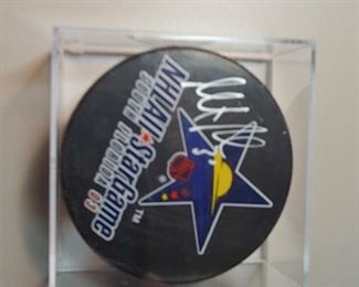 Martin Brodew Signed All-Star Puck