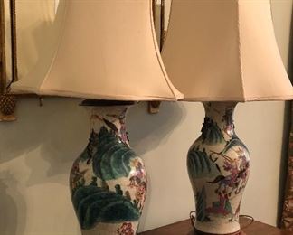 PR ASIAN LAMPS PURCHASED AT TRAVIS & CO.