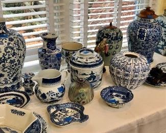 BLUE AND WHITE