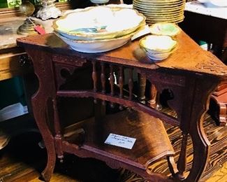 Triangular American Oak Table