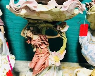 Royal Dux Figural Compote