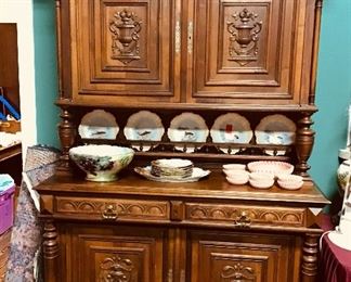 Antique Hunt Cabinet