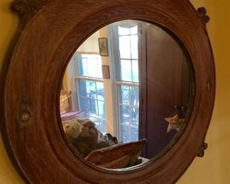 Old heavy vintage mirror