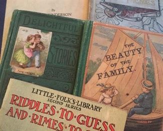 We have so many antique books, including children’s books
