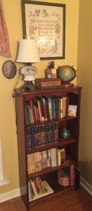 Vintage child’s or small book case filled with great book treasures