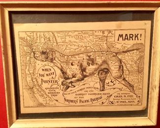 Framed dog picture