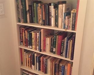 A portion of MANY books.