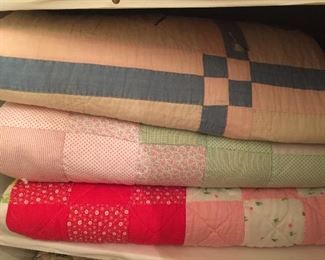 We have quite a few quilts at our upcoming sale.