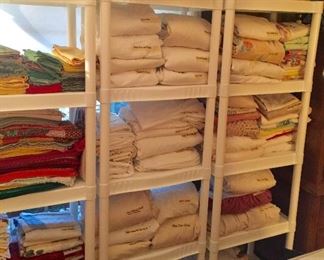 Sheets, blankets, towels, throws