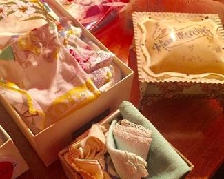 Lots of vintage handkerchiefs