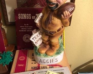 A& M Aggies decanter and cool vintage stuff