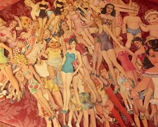 Vintage paper dolls
