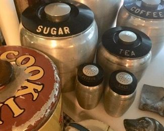 1950’s aluminum canister set