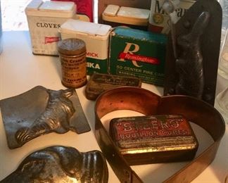 Dog Chocolate molds and vintage kitchen fun