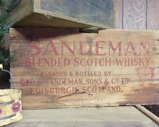 Another great advertising box. Whisky from Scotland