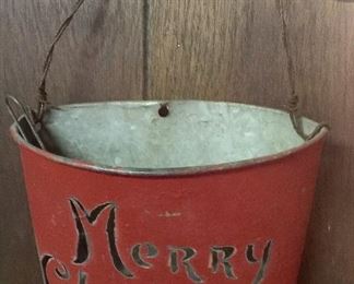 Tin metal Merry Christmas