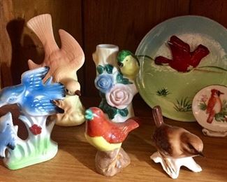 Little birds...chalk ware, Japan, Lefton and more