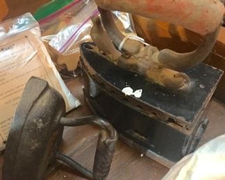 Old irons, toy irons, miniature irons...more than what’s in this picture
