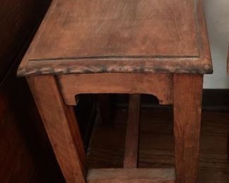 Small wood vintage side table