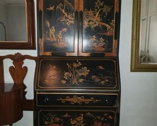 Chinoiserie secretary desk