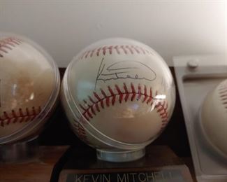 Signed baseballs