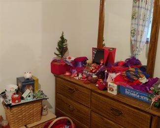 Dresser and Christmas Decor