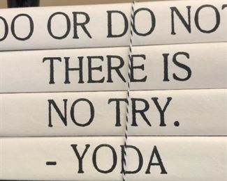 Designer Books...”Do or do not. There is no try. “ Yoda