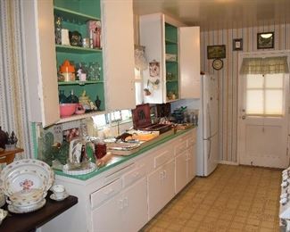 Kitchen Overview, access to back patio, back yard and garage