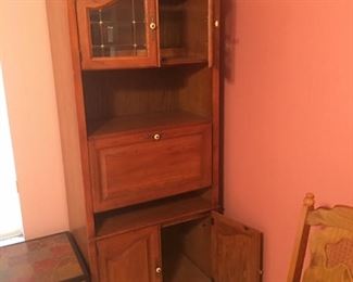 Wooden display cabinet
