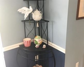 Iron corner display stand