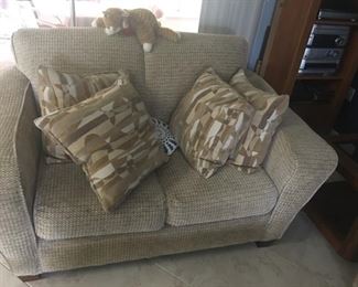 Love seat - part of living room set includes matching couch, love seat and chair