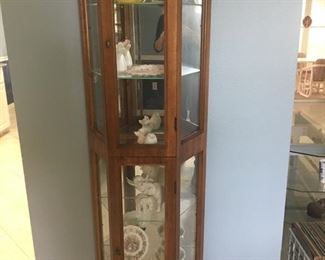 Gorgeous wooden glass display case
