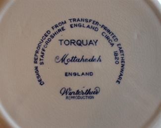 Backside of Mottahedeh plates.