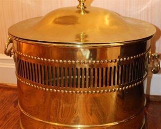 Brass coal hod.